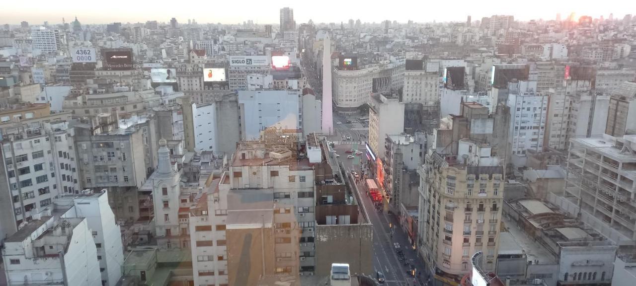 Que Mejor Vista Del Obelisco Piso A La Calle Corrientes Buenos Aires Ngoại thất bức ảnh