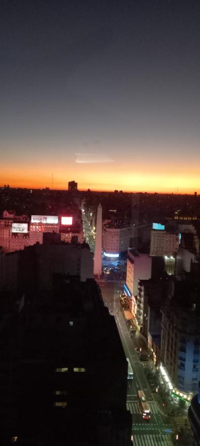 Que Mejor Vista Del Obelisco Piso A La Calle Corrientes Buenos Aires Ngoại thất bức ảnh
