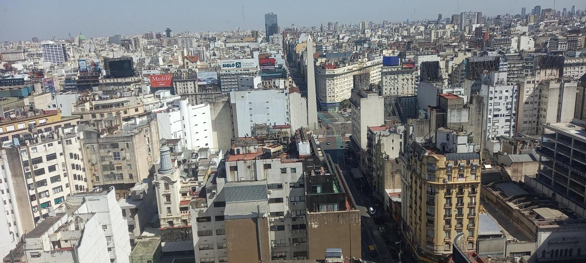 Que Mejor Vista Del Obelisco Piso A La Calle Corrientes Buenos Aires Ngoại thất bức ảnh
